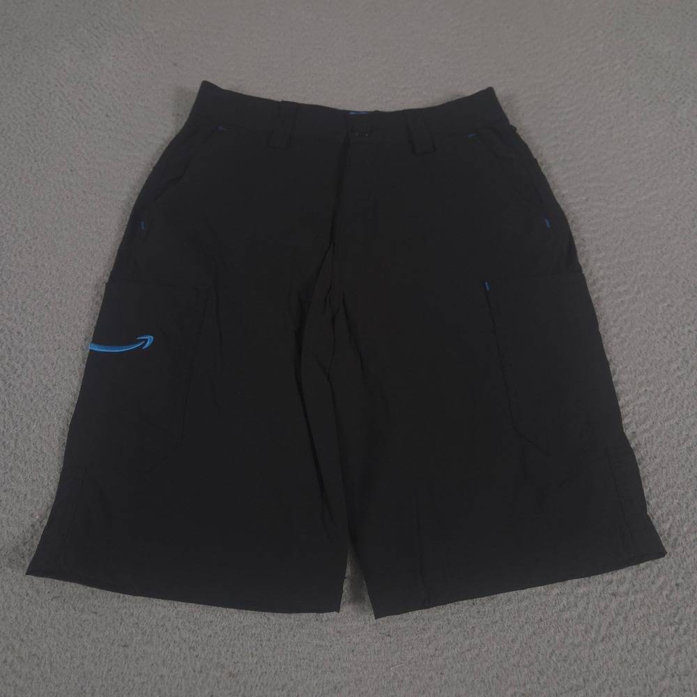 Amazon Shorts Mens XS Black Cargo Luly Yang Design Nylon Spandex Stretch Tech